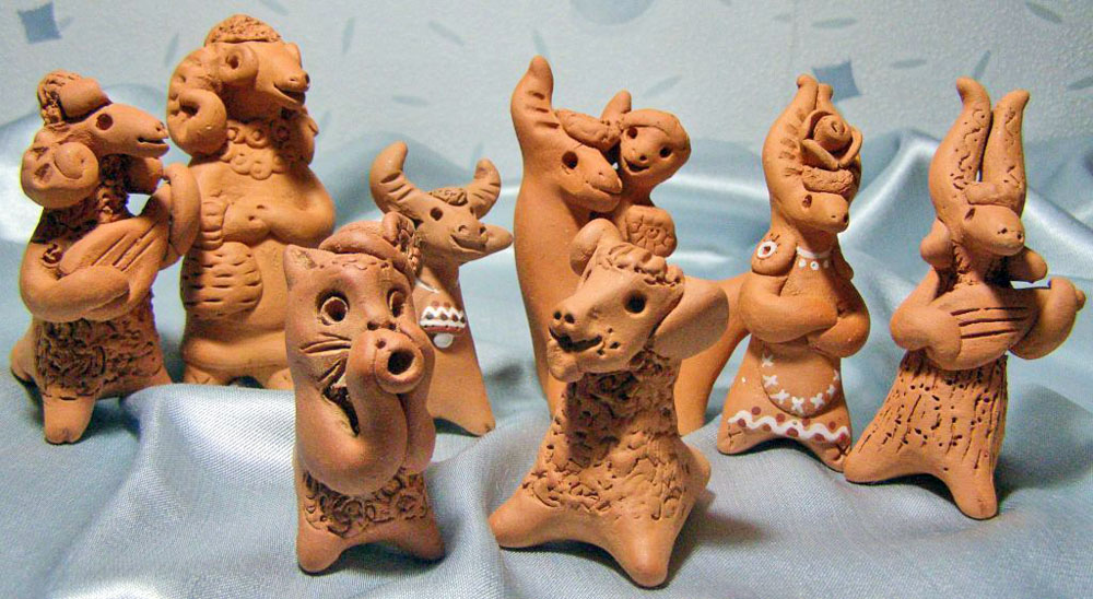 Роботи Л. Нікітюк. Глина, ліплення